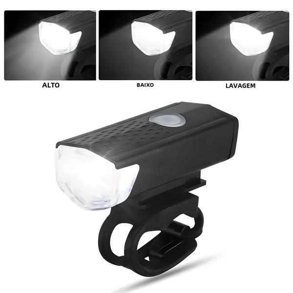 Imagem de Luz Dianteira LED Recarregável USB para MTB - À Prova D'Água