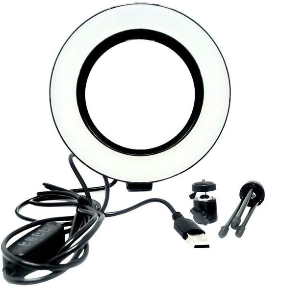 Imagem de Luz E Iluminador Ring Light 6 Polegadas Led Usb Led De Mesa