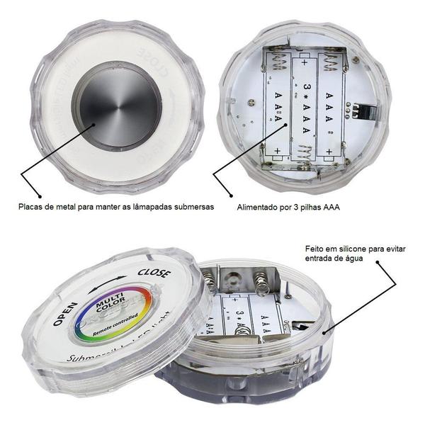 Imagem de Luz Led A Prova Dágua Para Piscina E Aquário Com Controle Remoto