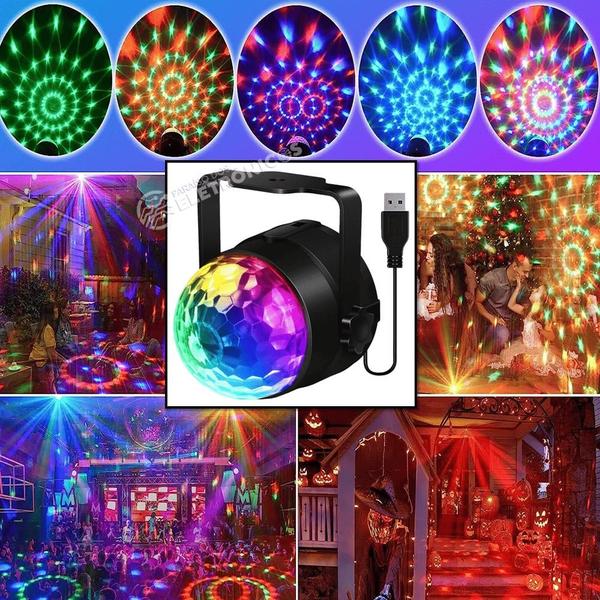 Imagem de Luz Led De Festa Globo Variação de Cores Rgb Laser Iluminação Dj LEY2146