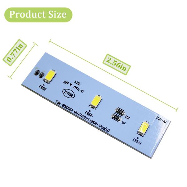 Imagem de Luz LED de geladeira Follde SW-BX02B para Magic Chef (conjunto de 2)