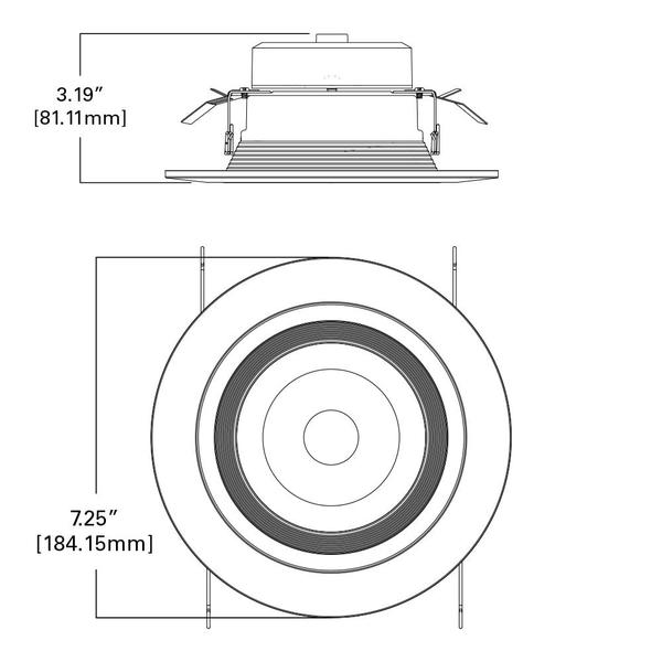 Imagem de Luz LED embutida HALO RL56129S1EWHR-CA 2700K-5000K