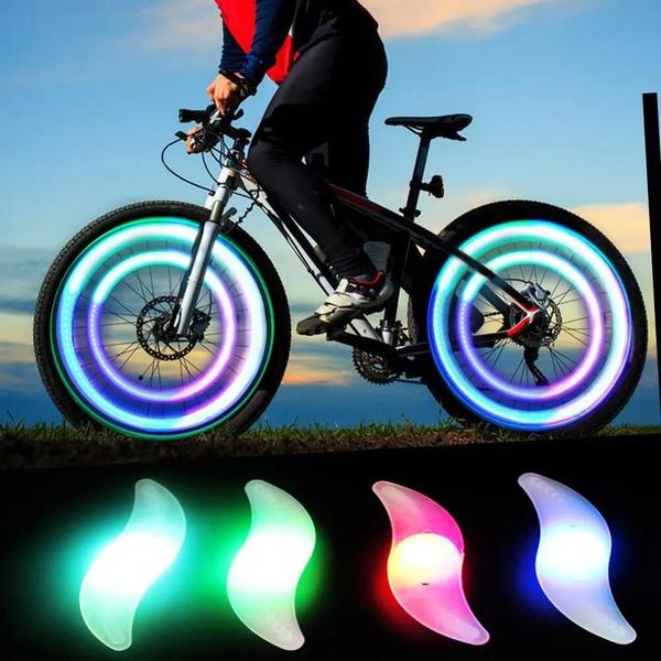 Imagem de Luz LED para Bicicleta - Colorida, à Prova d'Água e com Flash