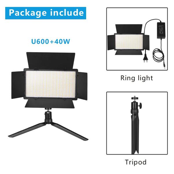 Imagem de Luz LED Refletor Led Luz De Preenchimento Fotográfico Estúdio Profissional Branco Quente Frio