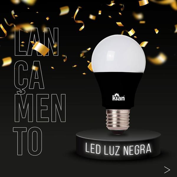 Imagem de Luz Negra Lâmpada de LED Cor ultravioleta 9w Multitensão Bivolt 110v 240v