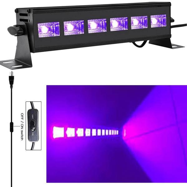 Imagem de Luz Negra Ultravioleta Neon UV Barra 6 LED Iluminação Para Festa Balada Especial LKUV6