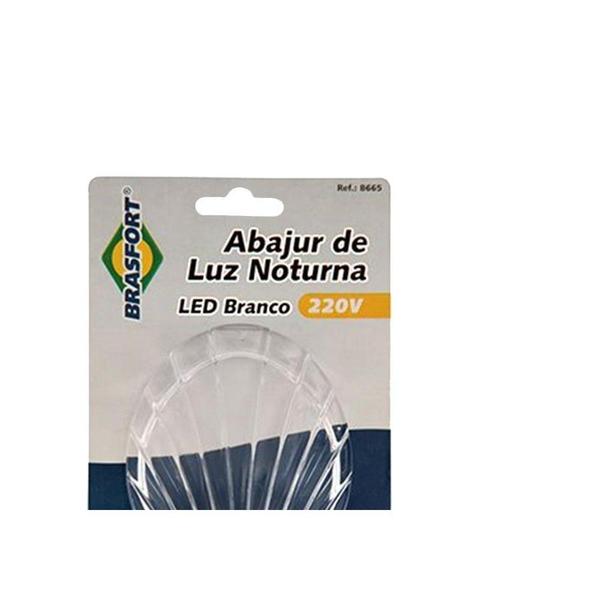 Imagem de Luz Noturna Brasfort Concha Led Branco 220V. - 8665