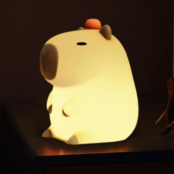 Imagem de Luz noturna Capybara Soft Silicone USB Recarregável