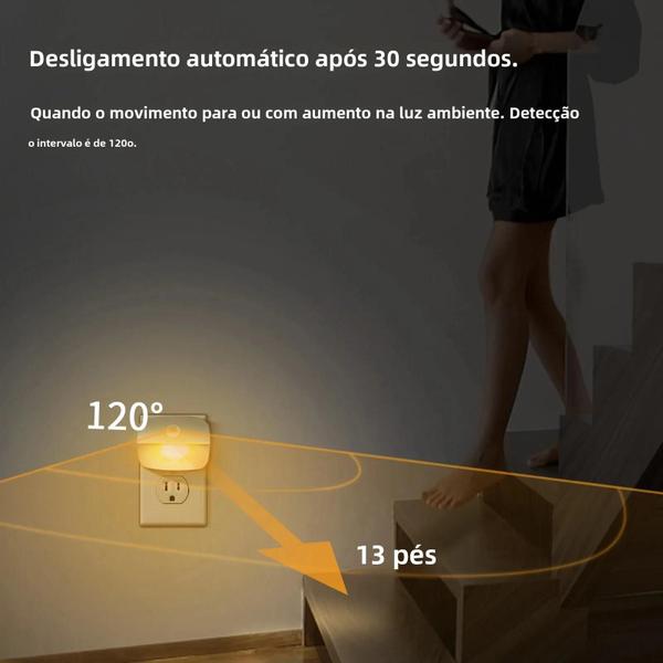 Imagem de Luz Noturna de LED com Sensor de Movimento para Quarto Infantil - Plug UE/EUA