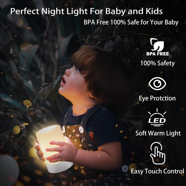 Imagem de Luz noturna G Keni Nursery para bebês Lâmpada de toque LED USB