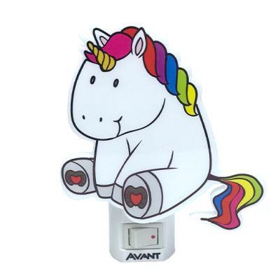 Imagem de Luz Noturna Infantil Lâmpada MiniAbajur Tomada Criança Unicornio