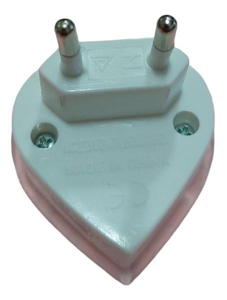 Luz Noturna Infantil Luminária Tomada Bivolt Lampada Led Coração - Monaliza Imagem de Luz Noturna Infantil Luminária Tomada Bivolt Lampada Led Coração