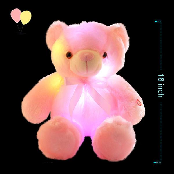 Imagem de Luz noturna LED Teddy Bear Social Glow para animais de pelúcia 46 cm