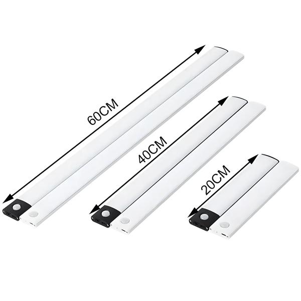 Luz Noturna LED Ultrafina com Sensor de Movimento - Sem Fio e Recarregável via USB Imagem de Luz Noturna LED Ultrafina com Sensor de Movimento - Sem Fio e Recarregável via USB