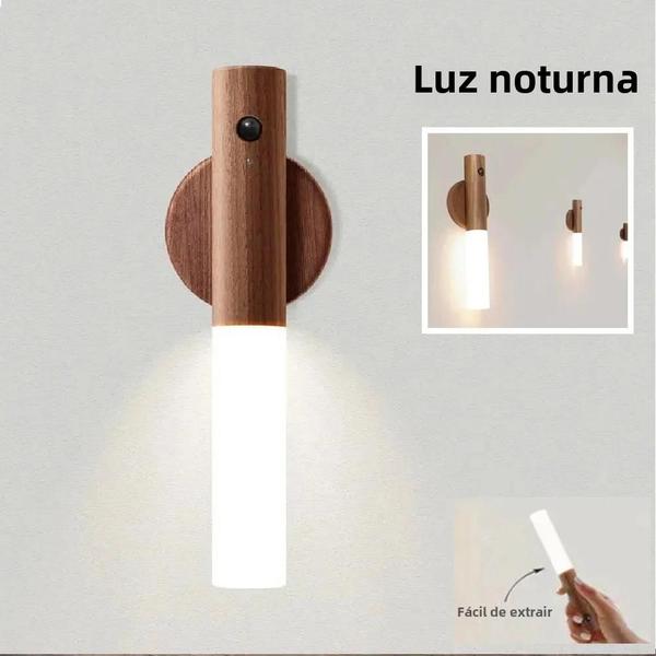 Imagem de Luz Noturna Magnética LED USB - Para Cozinha, Quarto, Escada e Mais