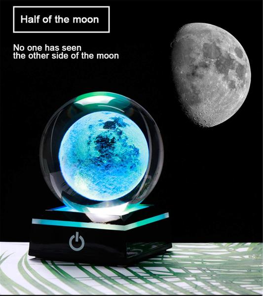 Imagem de Luz noturna Qianwei 3D Moon Moon Moon Ball com lâmpada LED