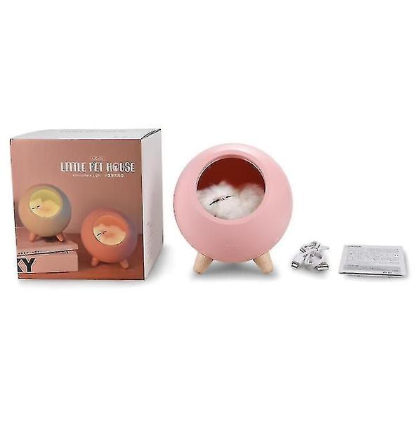 Imagem de Luz noturna Wokex Cute Sleeping Cat USB recarregável branca