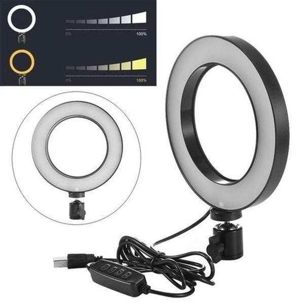 Imagem de Luz Pra Tirar Fotos Live Maquiagem Iluminador Ring Light Led COM SUPORTE CELULAR