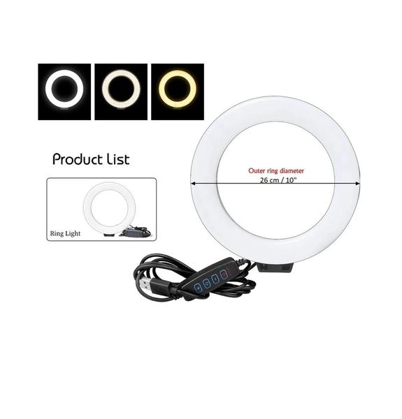 Imagem de Luz Ring Light 26cm Led Iluminador Estética Maker Blogueira Youtube