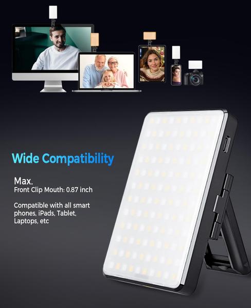 Imagem de Luz Selfie Auriani 120 LED para iPhone com 6 filtros de cor