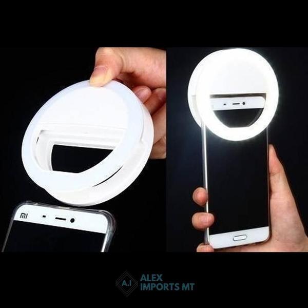 Luz Selfie Ring Light Anel Led Flash Celular Tablet Suporte - Alex Imports Imagem de Luz Selfie Ring Light Anel Led Flash Celular Tablet Suporte