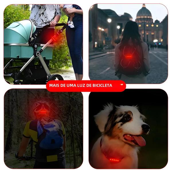 Imagem de Luz Traseira para Bicicleta Recarregável via USB - Ultra Brilhante e Fácil Instalação