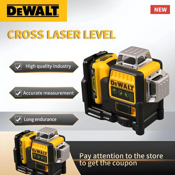 Imagem de Luz Verde DEWALT DW089LG Nível De Laser 12V Bateria Instrumento De Medição Externo De Três Lados 12