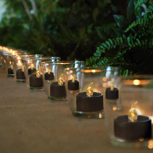 Imagem de Luzes de chá e velas LANKER Black Flickering Warm Yellow LED 2