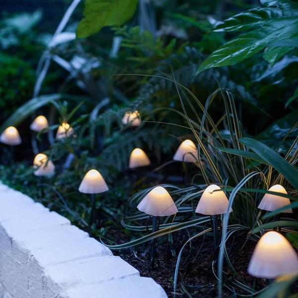 Imagem de Luzes de corda de jardim de LED ao ar livre, impermeável doméstica