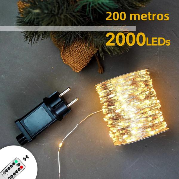 Imagem de Luzes De Corda Led Ao Ar Livre 10/50/100/200m Guirlanda De Luzes De Fadas De Natal Para Decoração De