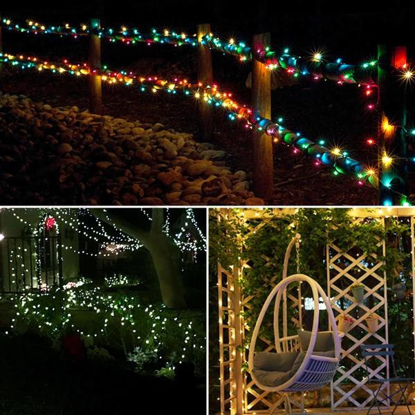 Imagem de Luzes de Corda Solares à Prova D'Água (100m) - Decoração de Natal e Jardim