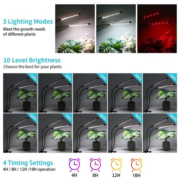 Imagem de Luzes de cultivo LED Hywyimlait Full Spectrum para plantas de interior