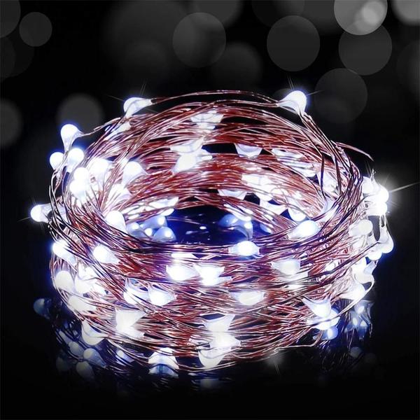 Imagem de Luzes de Fada de Cobre com Fio de Micro LED - Luzes de Natal USB