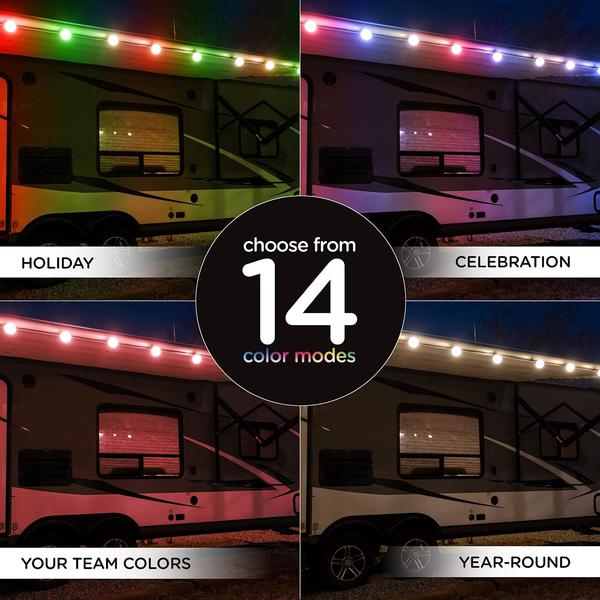 Imagem de Luzes de Fada USB Enbrighten - 24 LEDs, 24 Pés, Multicoloridas, Interiores/Exteriores