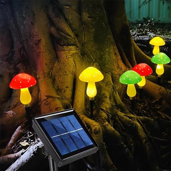 Imagem de Luzes de Fadas Solares à Prova D'Água com 12 LEDs - Para Jardim e Quintal