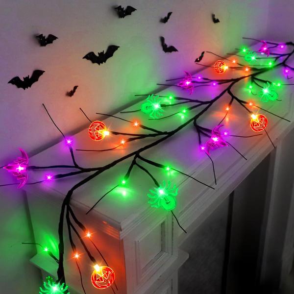 Imagem de Luzes de Halloween 1,8 m 54 LED Willow