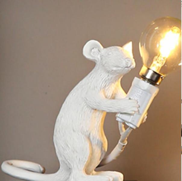 Imagem de luzes de mouse LED brancas artísticas