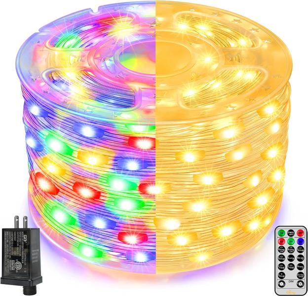 Imagem de Luzes de Natal Ollny 600LED 60m Warm Multicolor IP67