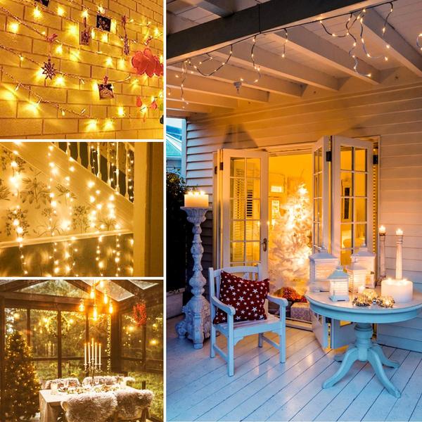 Imagem de Luzes de Natal SANJICHA Extra-Long 20m 200 LED Warm White