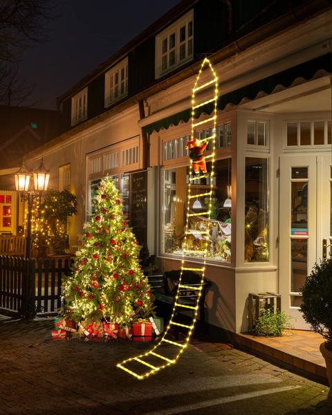 Imagem de Luzes de Natal Toodour LED de 10 pés com Climbing Santa 8 modos