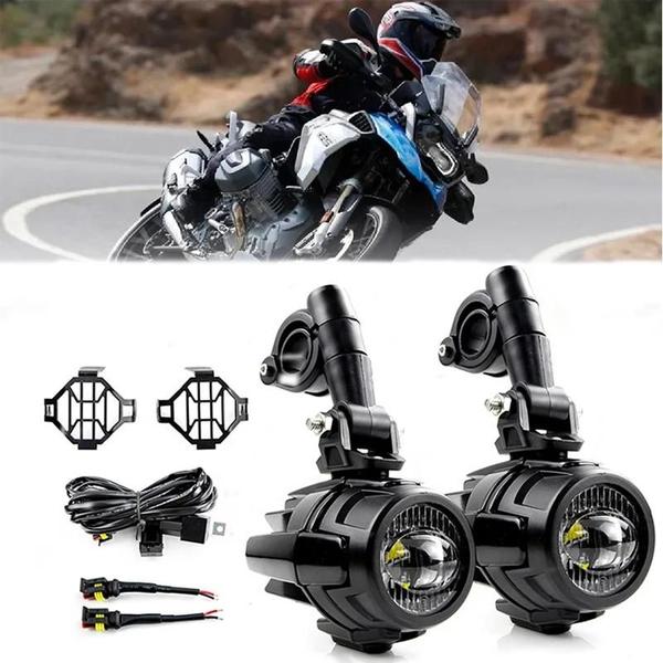 Imagem de Luzes de Neblina LED para BMW R1250GS ADV e Yamaha MT-07/MT-09 - Kit de Iluminação Auxiliar