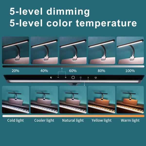 Imagem de Luzes de piano AETEE para piano digital e piano de cauda LED