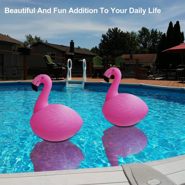 Imagem de Luzes de piscina Cootway Rukars Floating Flamingo LED 2PCS