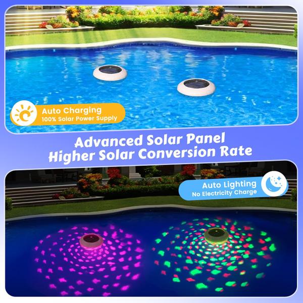 Imagem de Luzes de piscina flutuantes Goallim Fish Light Show Solar 2PCS