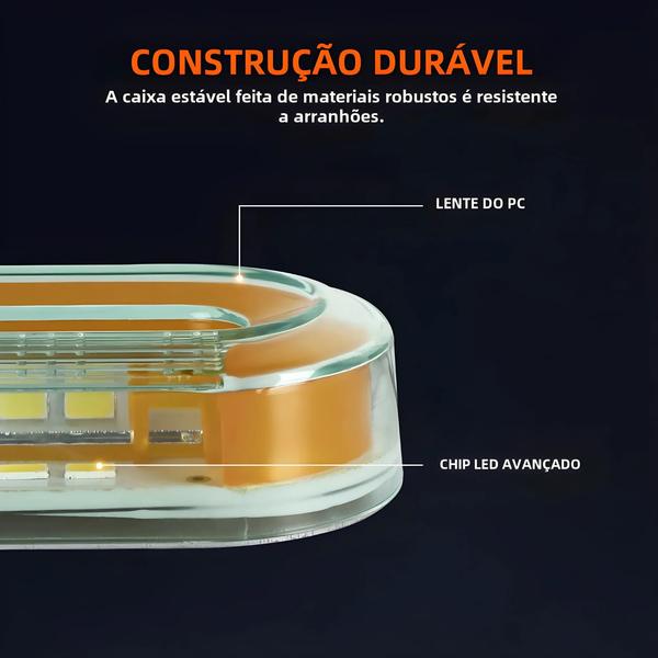 Imagem de Luzes de Ré LED para Caminhão - Âmbar, Vermelho e Branco - 12V