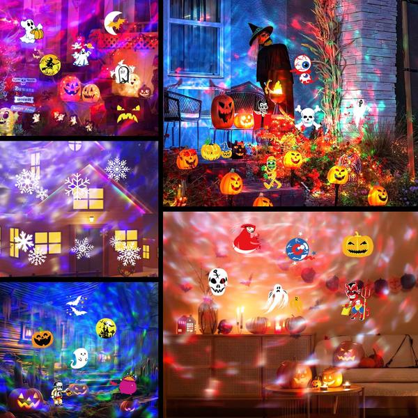 Imagem de Luzes do projetor ANTEQI Halloween Christmas Outdoor 58 HD