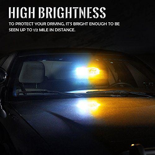 Luzes Estroboscópicas Xprite 16 LEDs Alta Intensidade Interior Caminhão - Branco/Amarelo Imagem de Luzes Estroboscópicas Xprite 16 LEDs Alta Intensidade Interior Caminhão - Branco/Amarelo