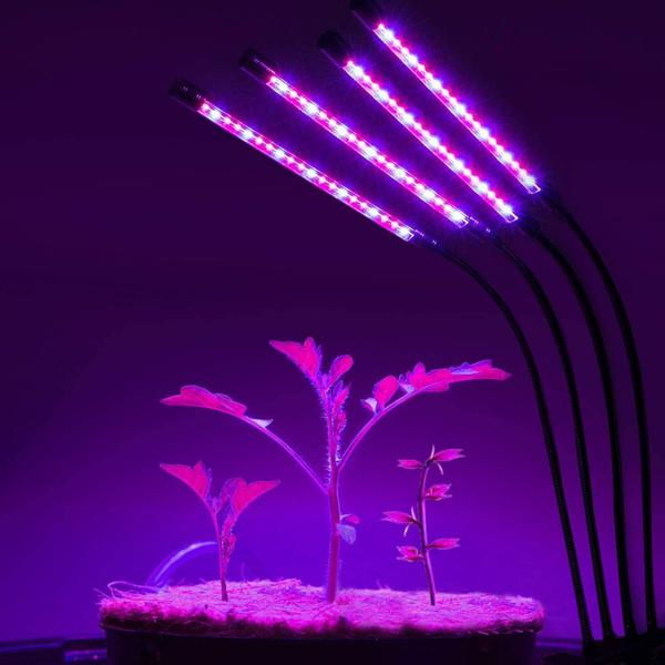 Imagem de Luzes LED de cultivo JUEYINGBAILI Gooseneck para plantas de interior