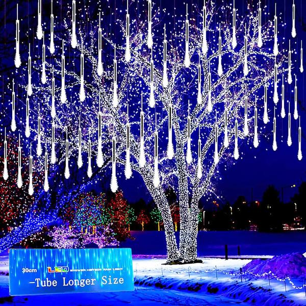 Imagem de Luzes LED para Chuva de Meteoros - 8 Tubos para Decoração de Jardim de Natal