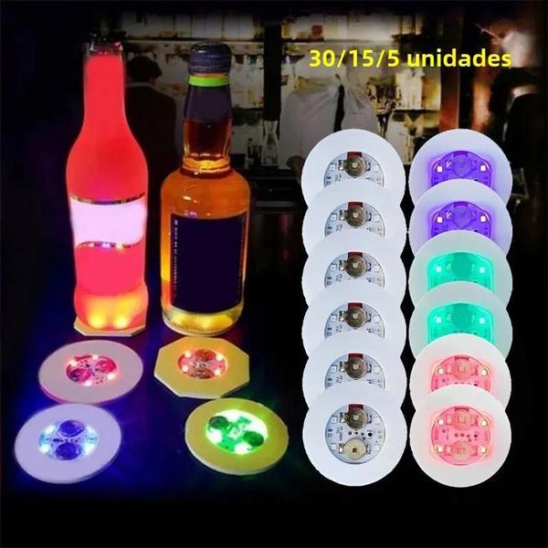 Imagem de Luzes LED para Copos e Garrafas - Ideal para Bar, KTV, Festa e Casamento